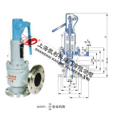 A44H、A44Y帶扳手彈簧全啟封閉式安全閥
