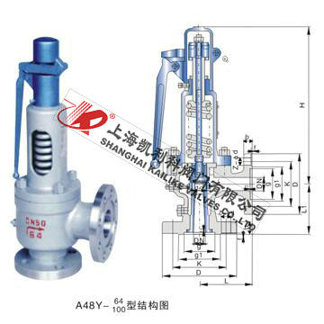 A48H、A48Y帶扳手彈簧全啟式安全閥